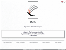 Tablet Screenshot of isec-info.com